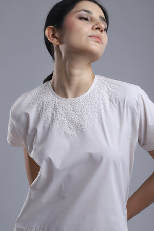 Embroidered Signature Dhi Tee - Dhi