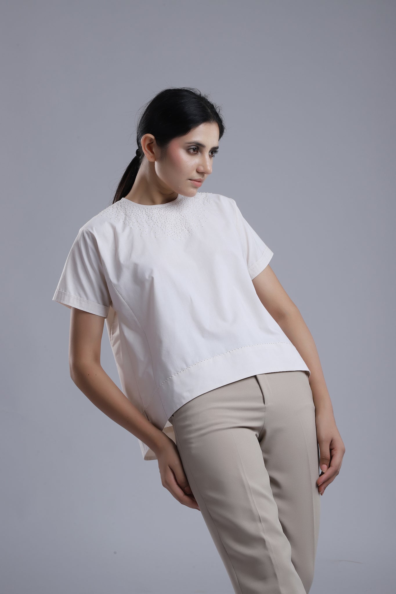 Embroidered Signature Dhi Tee - Dhi