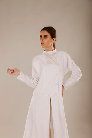 Multi Panel Double Breasted Trench - Dhi